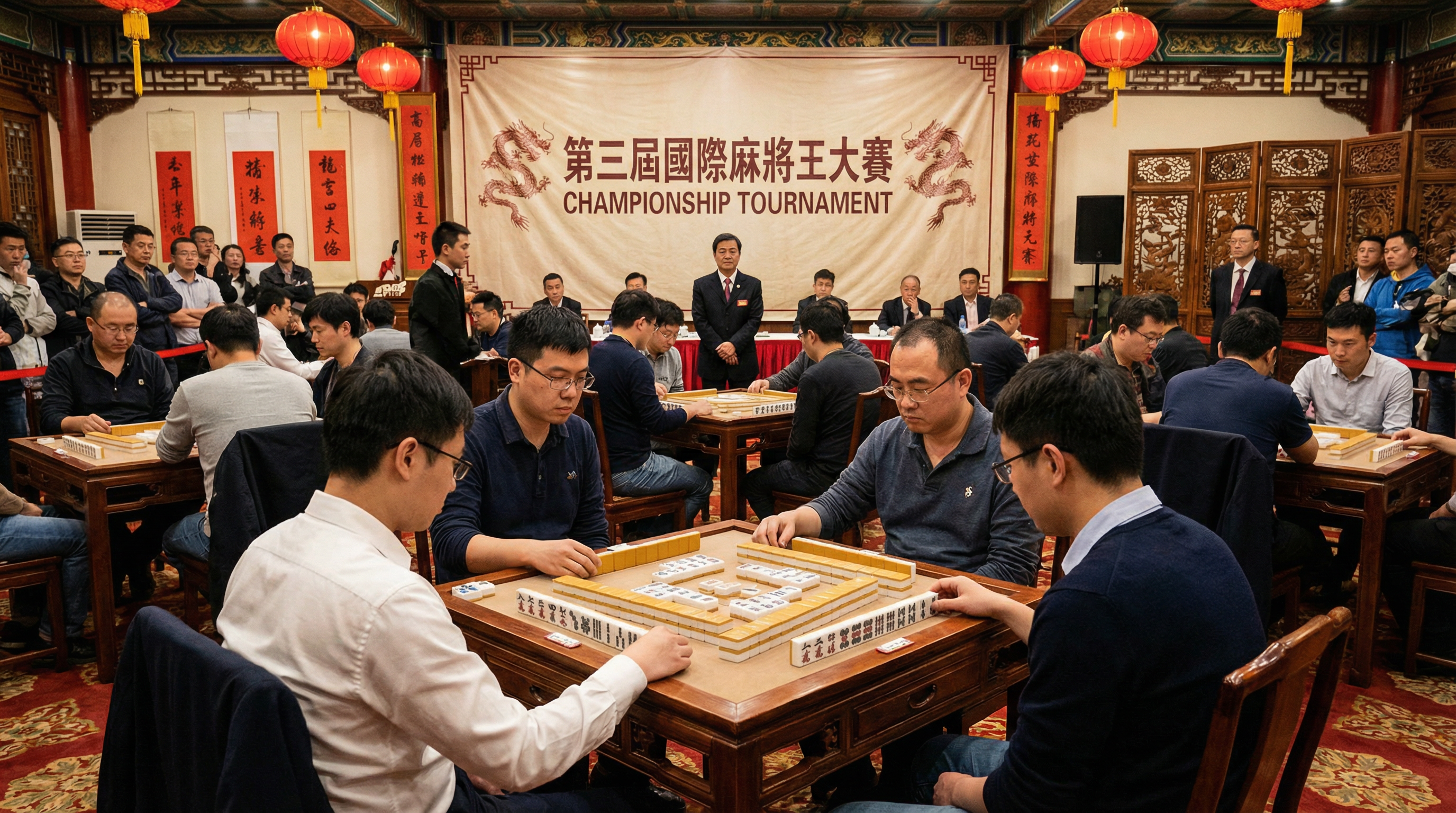 麻将胡了冠军赛中式传统赛场